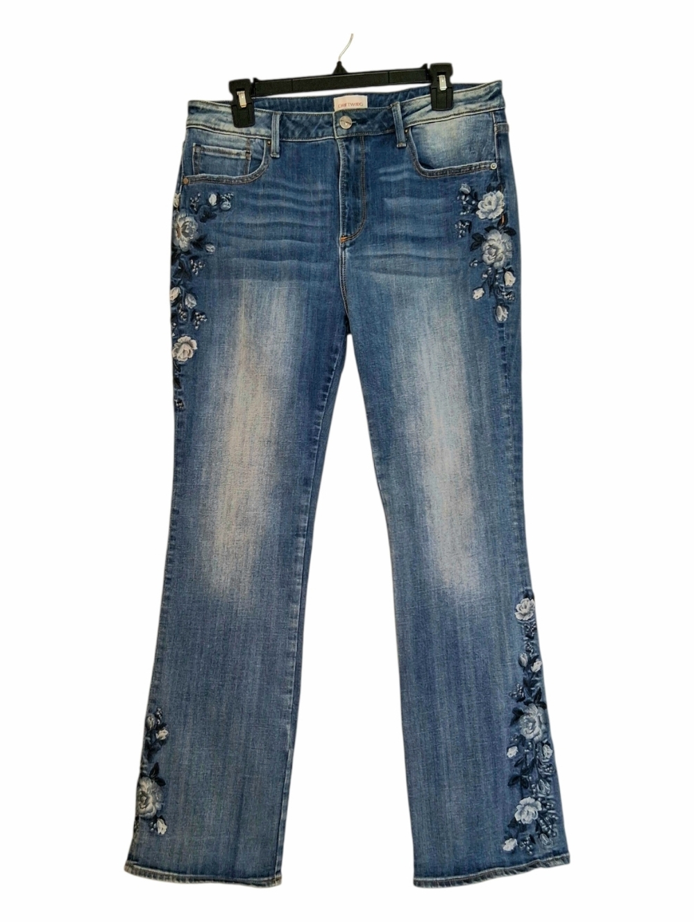 Driftwood Kelly Embroidered Boot Cut Jeans W 32 L 31 Boho Festival